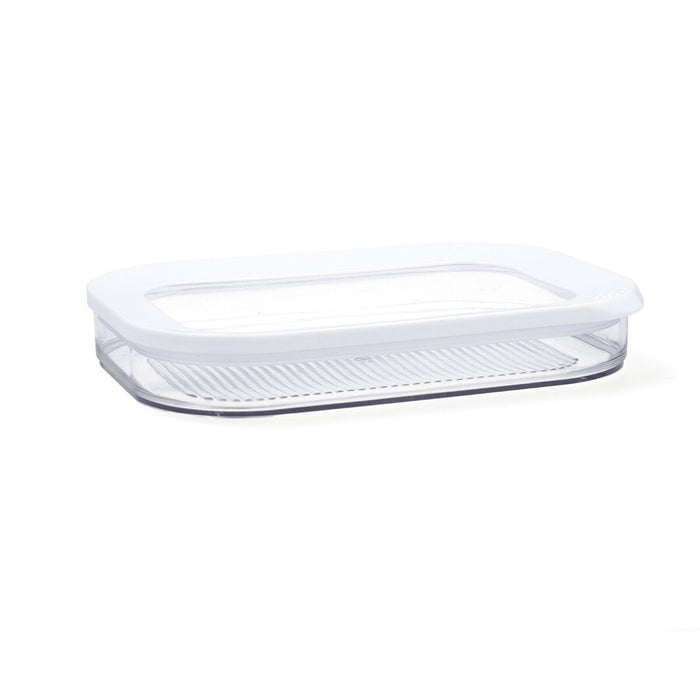 Cutie de prânz dreptunghiulară cu capac Quid Rico Transparent Plastic 22 x 16 x 3,5 cm