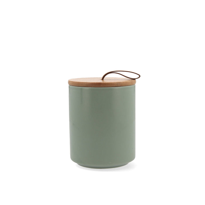 Borcan Quid Ozon Verde Ceramică Frunze 10,4 x 13 cm (6 Unități)