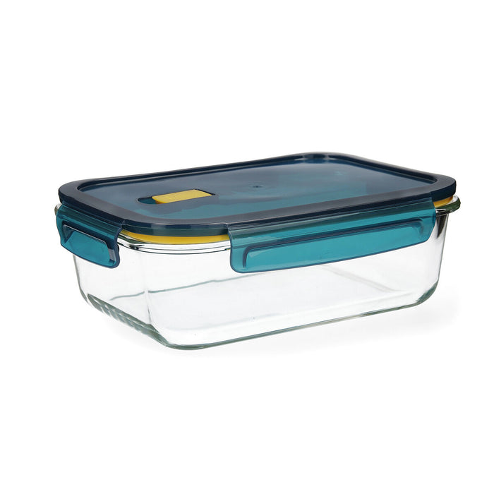Cutie pentru prânz ermetică Quid Astral Albastru Sticlă 1,52 L 23 x 17,5 x 8,4 cm (6 Unități)