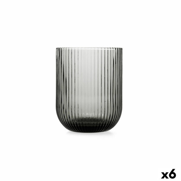 Pahar Bidasoa Fosil Gri Sticlă 280 ml (6 Unități)