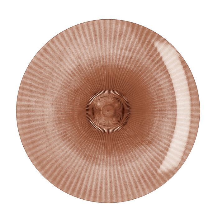 Platou Plat Quid Sunset Coral Plastic 26 cm (12 Unități)