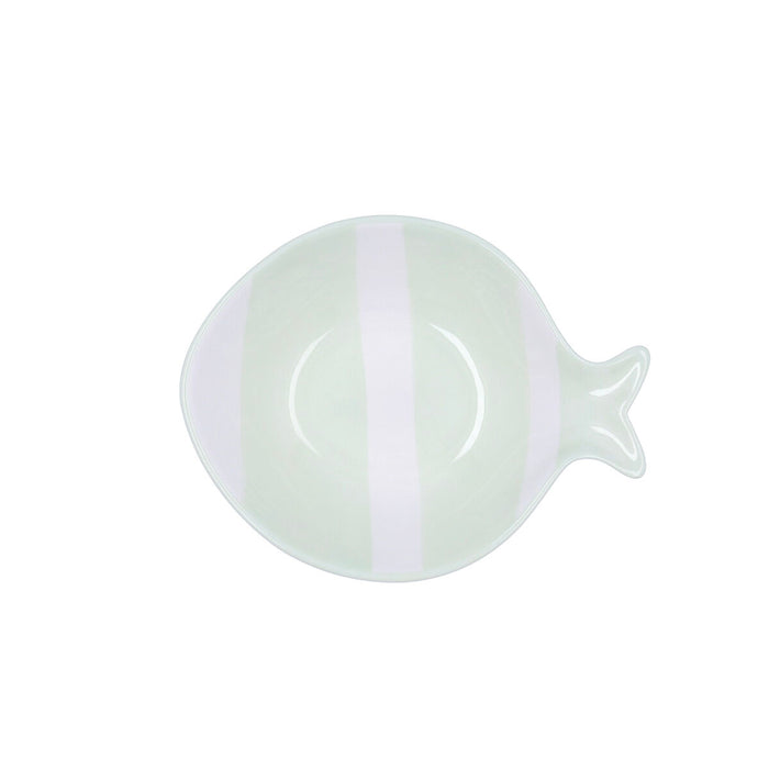 Castron Quid Kaleido Verde Ceramică Pește 15 x 13 x 4 cm (4 Unități)