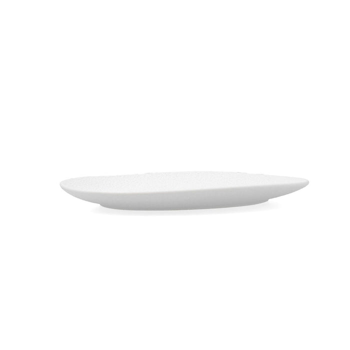 Platou Plat Bidasoa Fosil Alb Ceramică Oval 22,8 x 20,1 x 2,2 cm (9 Unități)