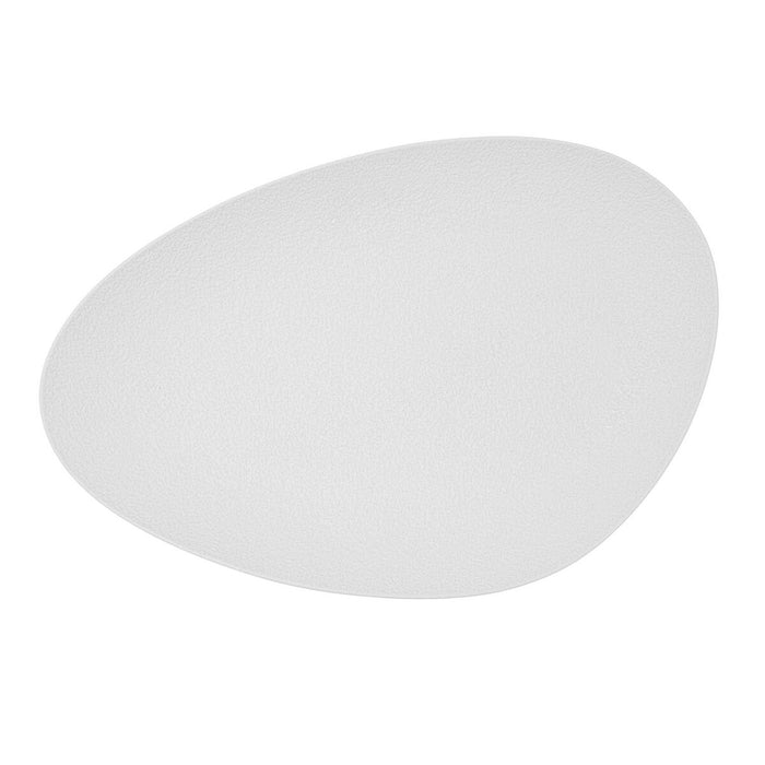 Tavă pentru gustari Bidasoa Fosil Alb Ceramică Oxid de aluminiu Oval 39,1 x 26,3 x 3,4 cm (4 Unități)