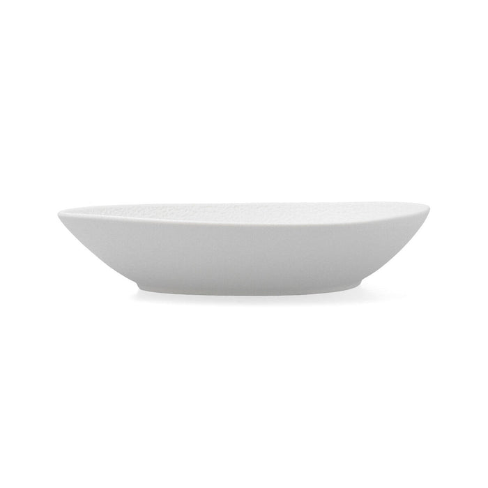 Farfurie Adâncă Bidasoa Fosil Alb Ceramică Oval 22 x 19,6 x 4,5 cm (6 Unități)