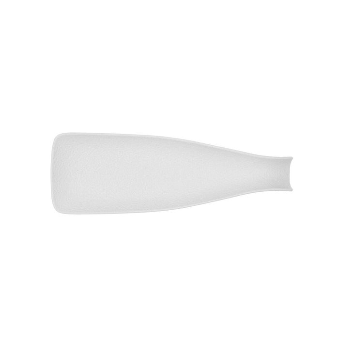 Tavă pentru gustari Bidasoa Fosil Alb Ceramică Oxid de aluminiu Sticlă (de pus lichide) 31 x 10,1 x 4 cm (12 Unități)