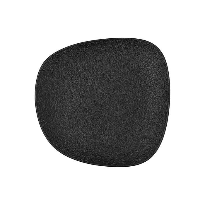 Platou Plat Bidasoa Fosil Negru Ceramică Pătrat 21,1 x 20,3 x 2,3 cm (9 Unități)