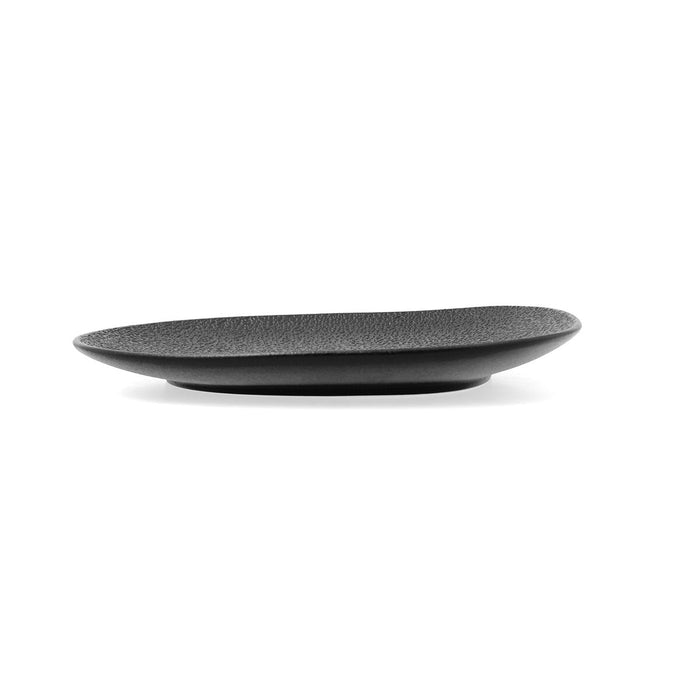 Platou Plat Bidasoa Fosil Negru Ceramică Pătrat 21,1 x 20,3 x 2,3 cm (9 Unități)