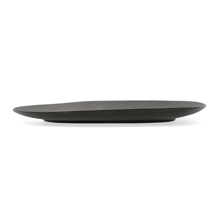 Tavă pentru gustari Bidasoa Fosil Negru Ceramică Oxid de aluminiu 34 x 20,3 x 3 cm (6 Unități)
