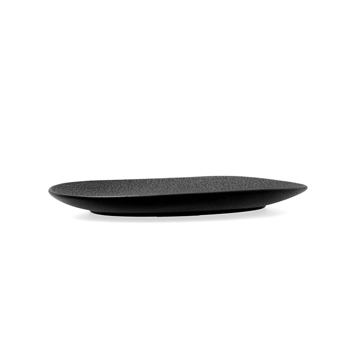 Platou Plat Bidasoa Fosil Negru Ceramică Oval 22,8 x 20,1 x 2,2 cm (9 Unități)