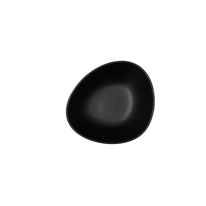 Castron Bidasoa Fosil Negru Ceramică Oval 14 x 12,4 x 4,8 cm (12 Unități)