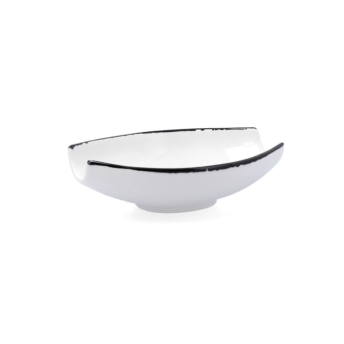 Castron Ariane Vital Filo Alb Negru Ceramică 19 x 13,5 cm (8 Unități)