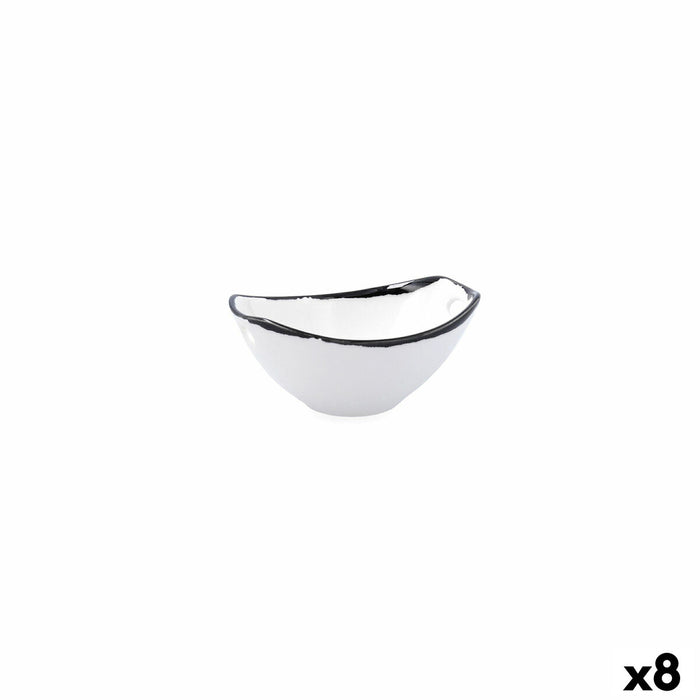 Castron Ariane Vital Filo Alb Negru Ceramică 11,6 cm (8 Unități)