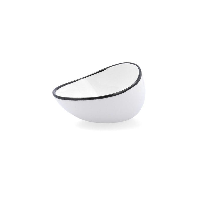 Castron Ariane Vital Filo Alb Negru Ceramică 12,5 cm (8 Unități)