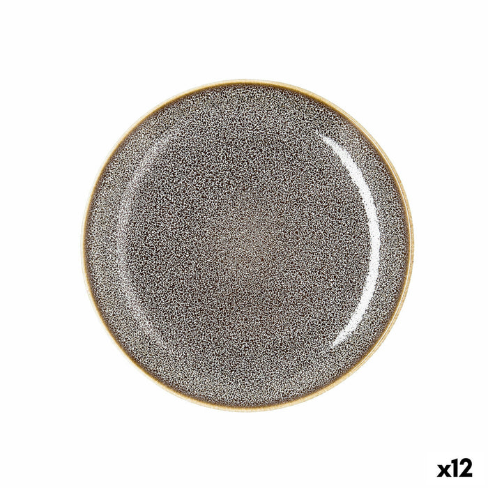 Platou Plat Ariane Jaguar Freckles Maro Ceramică 21 cm (12 Unități)