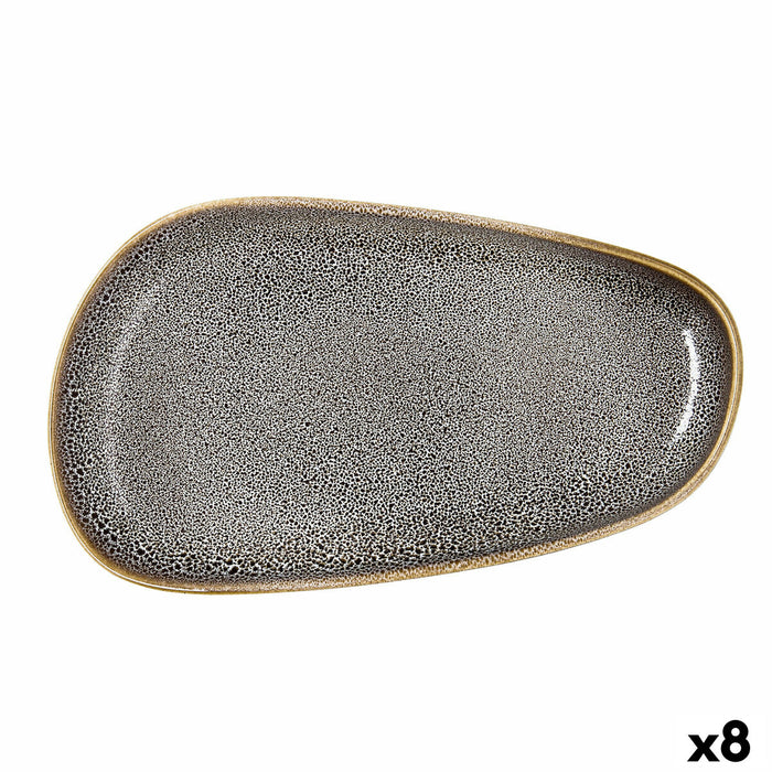 Platou Plat Ariane Jaguar Freckles Maro Ceramică Dreptunghiular 27 cm (8 Unități)