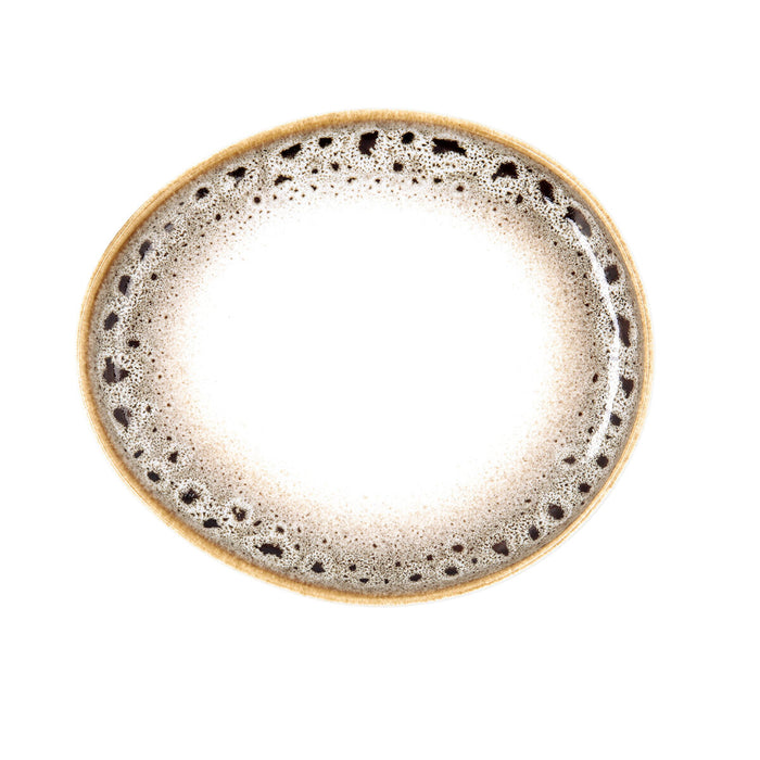 Platou Plat Ariane Jaguar Freckles Maro Ceramică Oval 18,7 cm (6 Unități)