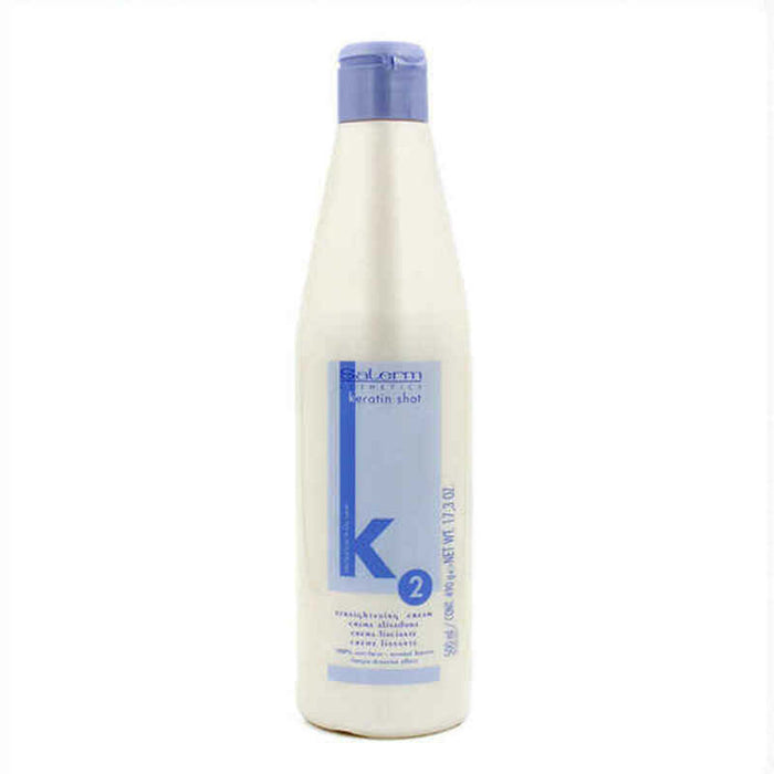 Cremă Capilară pentru Îndreptarea Părului Keratin Shot Salerm Keratin Shot (500 ml)