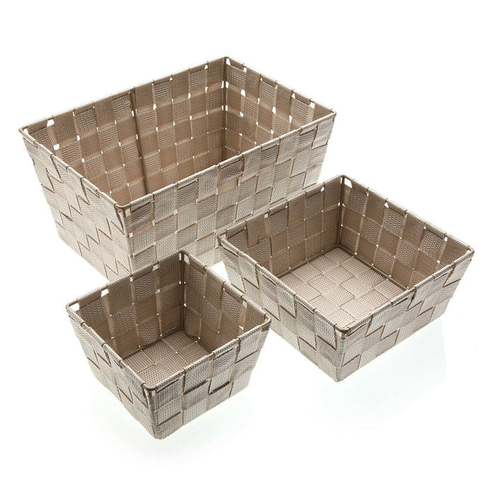Coș Multifuncțional Versa Bej Baie și duș 19 x 9 x 19 cm