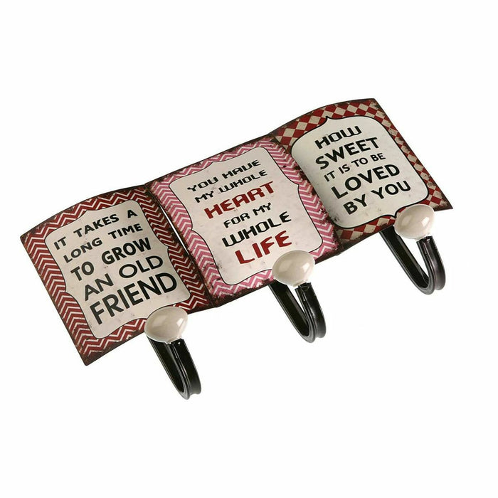 Cuier de perete Versa Metal (13 x 39 cm)