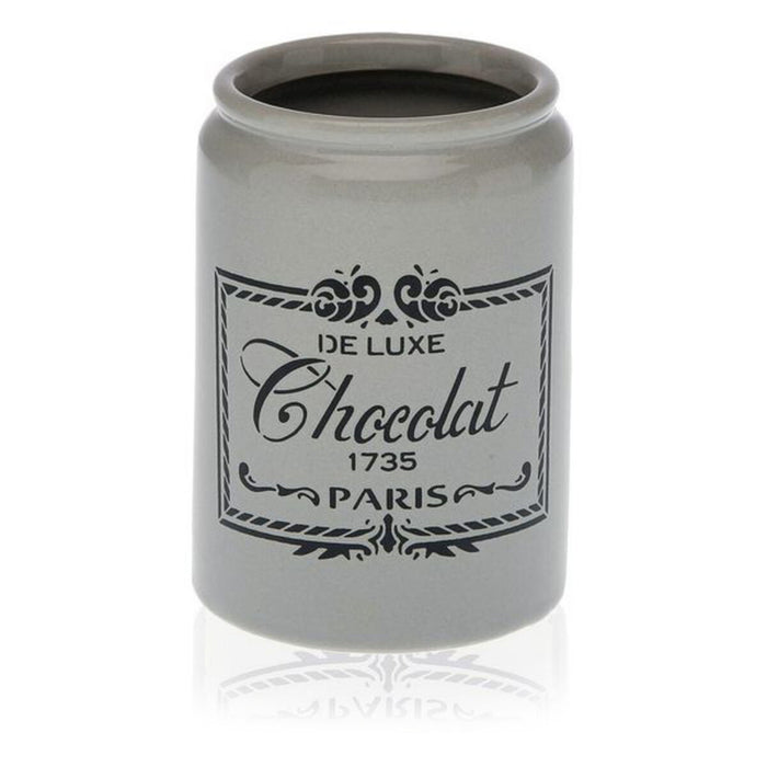Suport pentru periuțe de dinți Versa Paris Ceramică (7,6 x 11 x 7,6 cm)