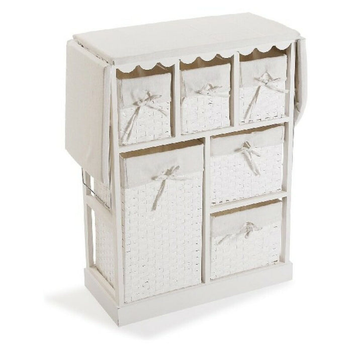 Set pentru Călcat Basic Alb Lemn (30 x 85 x 130 cm)