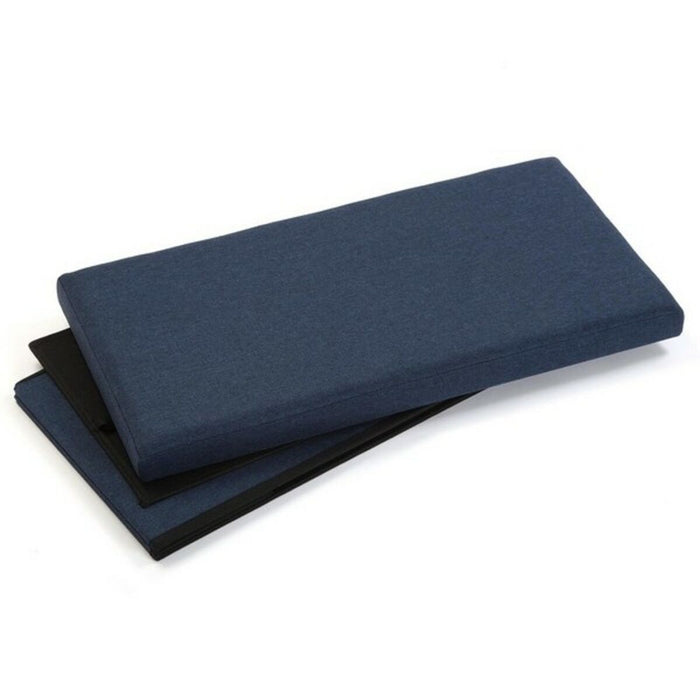 Cufăr de depozitare cu scaun Lung Demontabil Lin Lemn MDF (38 x 37,5 x 76,5 cm)