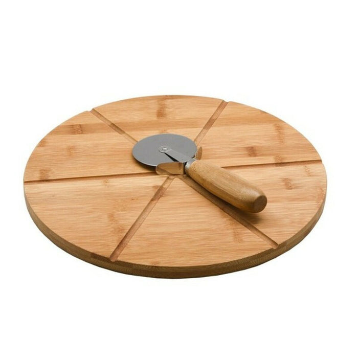 Masă de tăiat Versa VS-19910238 Tăietor de pizza Bambus (32,5 x 1,5 x 32,5 cm) (32 x 1,5 x 32 cm)