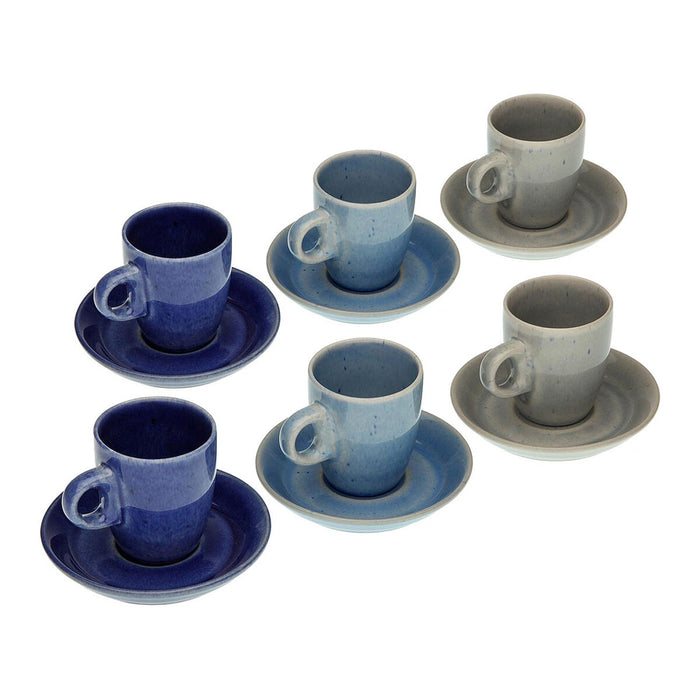 Set de Căni de Cafea Versa Ceramică (3,6 x 6,6 x 5,5 cm) (12 Piese)