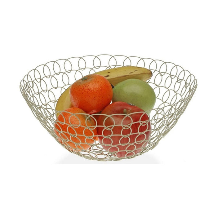 Fructieră Alb Metal (28 x 12 x 28 cm)