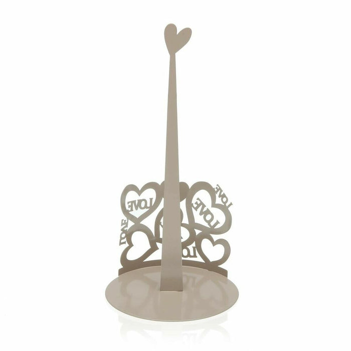 Suport pentru hârtie de bucătărie Versa Cozy Gri Metal (15 x 30 x 15 cm)