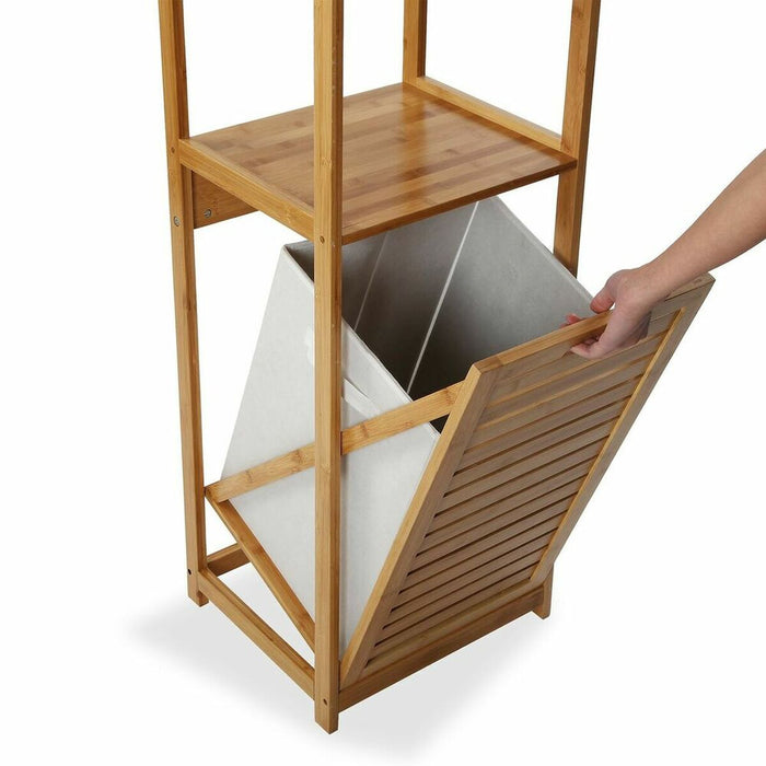 Raft de Baie Versa Textilă Bambus Lemn MDF (33 x 130 x 37,5 cm)