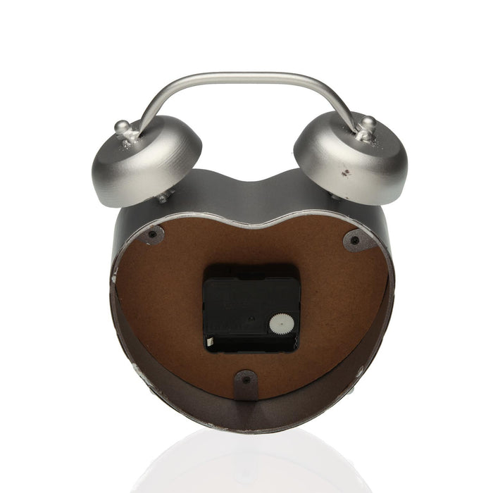 Stolní hodiny Versa Inimă Argintiu Metal (21 x 15 x 6 cm)