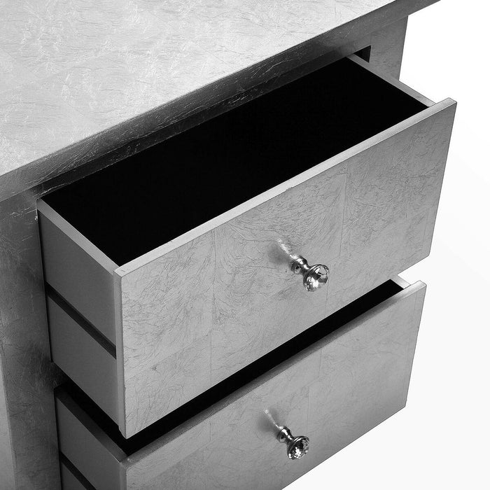 Noptieră Versa Argintiu Lemn 34,5 x 60 x 48 cm