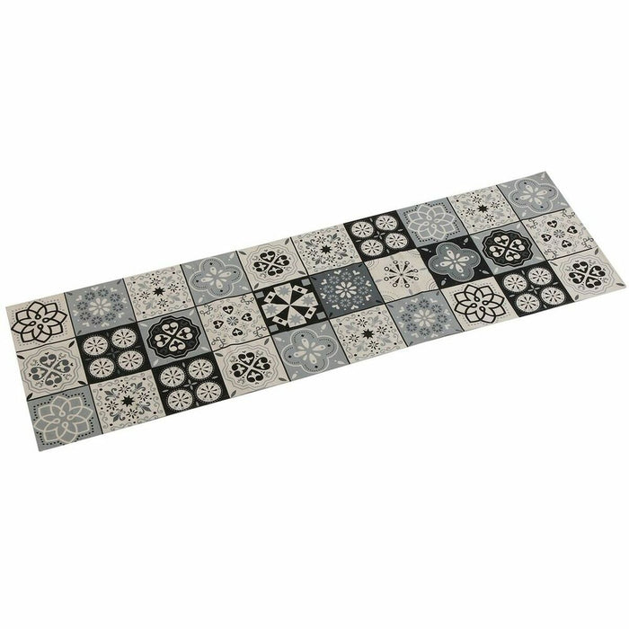 Șervet pentru Masă Versa Mozaic Negru Poliester (44,5 x 0,5 x 154 cm)