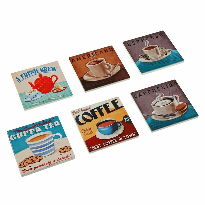 Suport pentru pahare Versa Cofee (10 x 10 cm) (6 Piese)