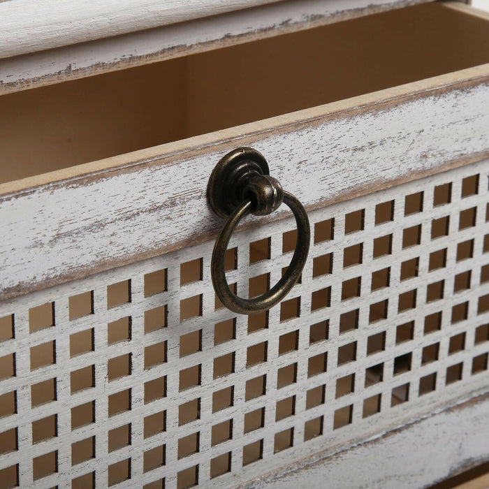 Dulap cu Sertare Versa Old Alb Lemn Lemn de paulownia Modern 27 x 59 x 37 cm