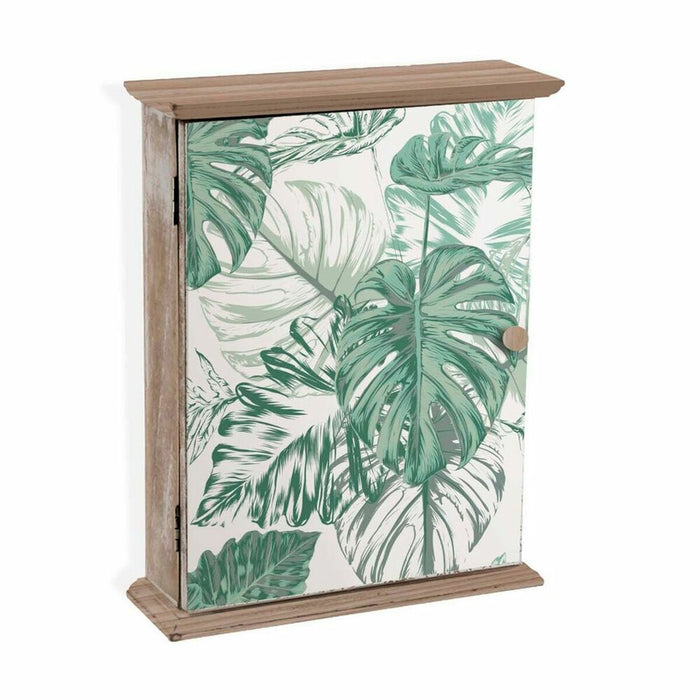 Cutie Decorativă Versa Mint Leaves Chei Lemn MDF (6,5 x 26 x 20 cm)