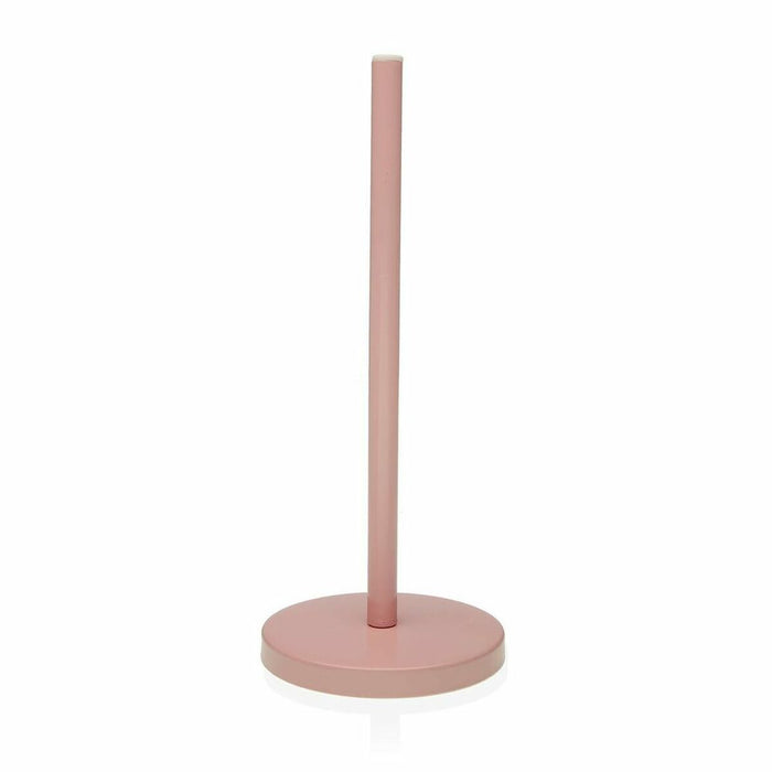 Suport pentru Role de Hârtie de Bucătărie Versa Roz Metal Oțel (30 cm)