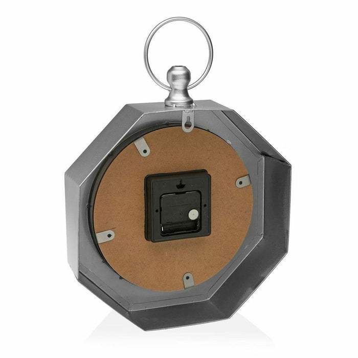 Ceas de Perete Versa GY Metal (28 x 8 x 40 cm)