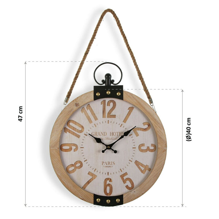Ceas de Perete Grand Hotel Versa Lemn MDF (40 x 6,5 x 47 cm)