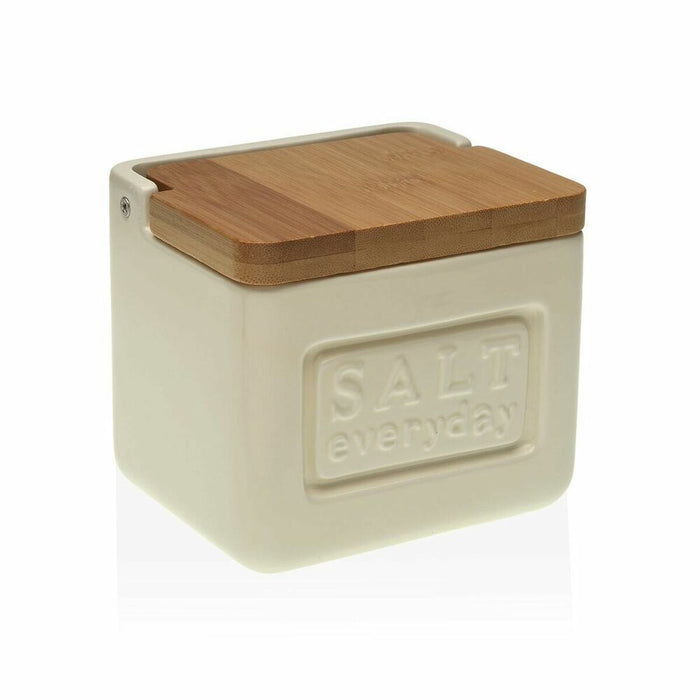 Solniță cu capac Versa Everyday Ceramică Bambus