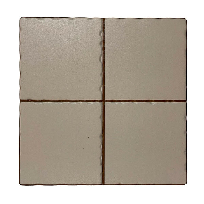 Suport Protecție pentru Masă Versa Bej Ceramică (20 x 20 cm)