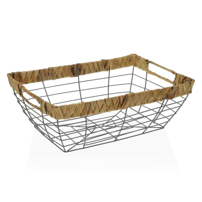 Fructieră Versa Gri Metal Oțel (12 x 33,5 x 23,5 cm)