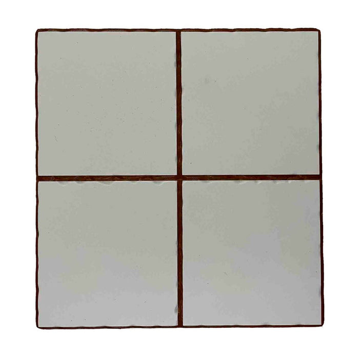 Suport Protecție pentru Masă Versa Alb Ceramică (20 x 20 cm)