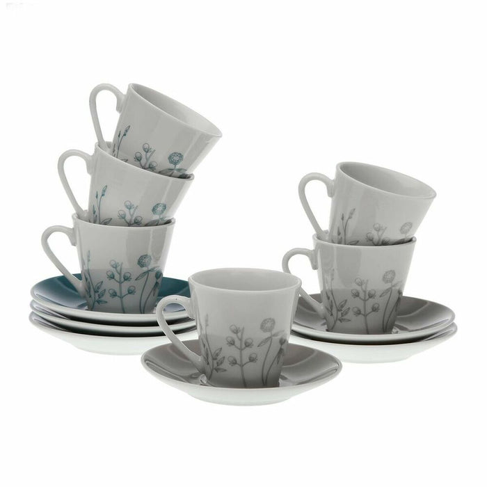 Set de Căni de Cafea Versa Nomma Porțelan (6 Piese) (5,8 x 6 x 5,8 cm)