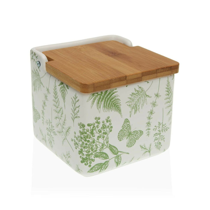 Solniță cu capac Versa Lara 12,2 x 11,5 x 12,2 cm Ceramică