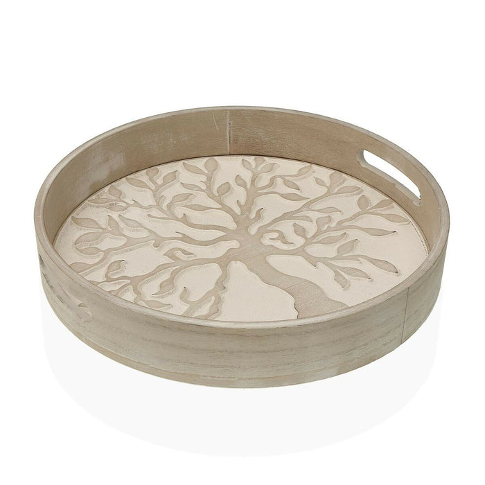 Tavă pentru gustari Versa árbol Vida Lemn Lemn MDF 35 x 6 x 35 cm