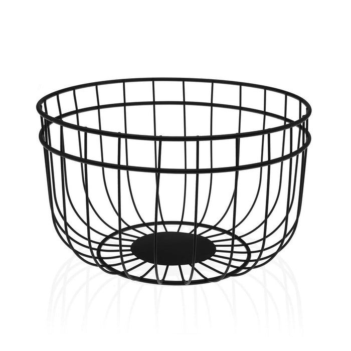 Fructieră Versa Negru Oțel (25,5 x 15 x 25,5 cm)