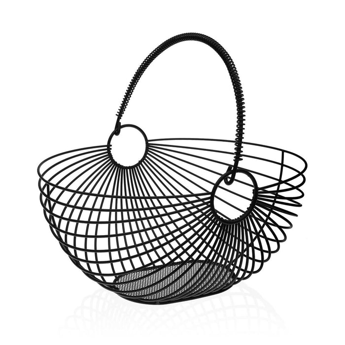 Fructieră Versa Negru Oțel (28,5 x 35 x 18,5 cm)